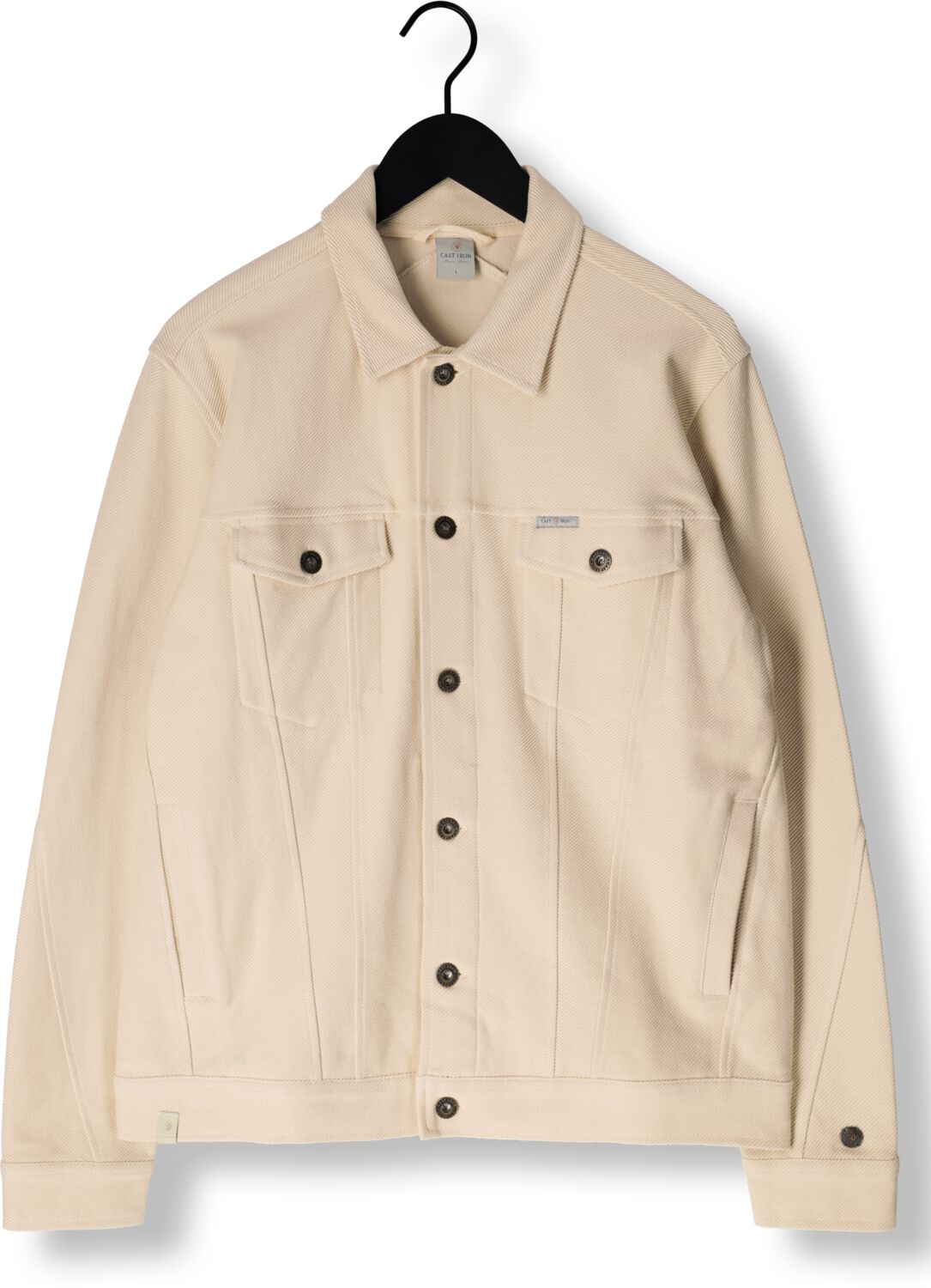 CAST IRON Heren Jassen Button Jacket Twill Beige