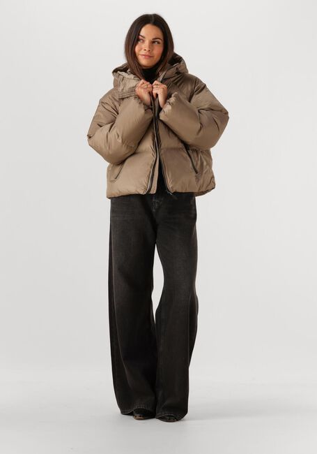 Taupe WITHBLACK Gewatteerde jas WBLEMMA SHORT DOWN PUFFER JACKET - large