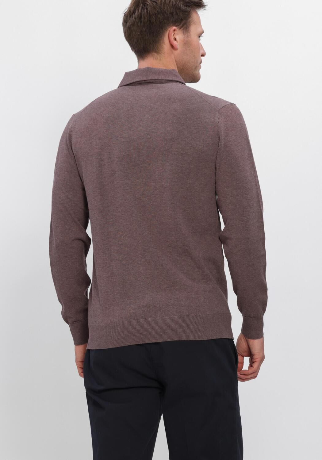 Bordeaux PROFUOMO Polo POLO ONE PIECE LS LUXURY BASIC - large