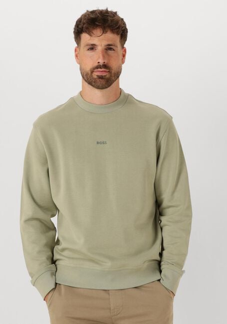 Olijf BOSS ORANGE Sweater WESMALLCREW 10244192 01 - large