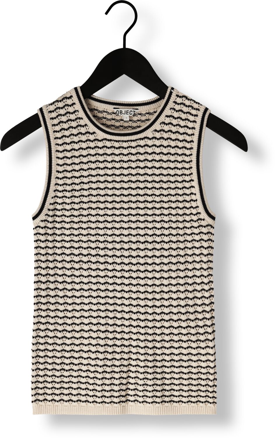 OBJECT Dames Tops & T-shirts Objester Re Pattern Tank Top Div Gebroken Wit