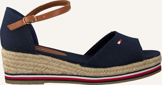 Blauwe TOMMY HILFIGER Platte sandalen ROPE WEDGE SANDAL Blauwe TOMMY HILFIGER Platte sandalen ROPE WEDGE SANDAL - large