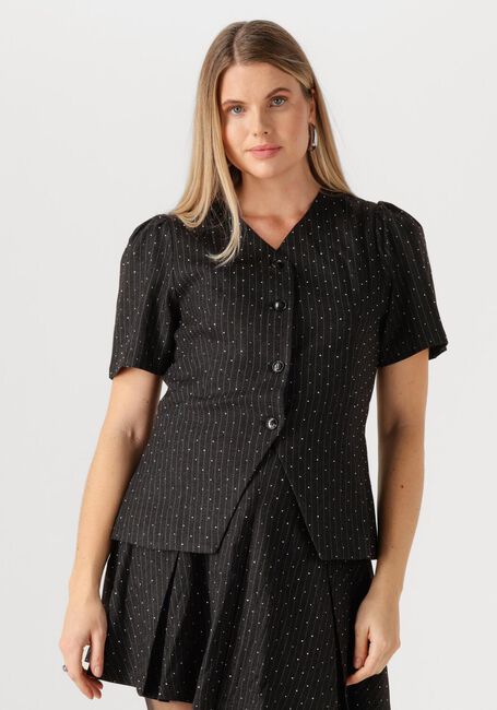 Zwarte NEO NOIR Blouses JULES B PINSTRIPE BLOUSE - large