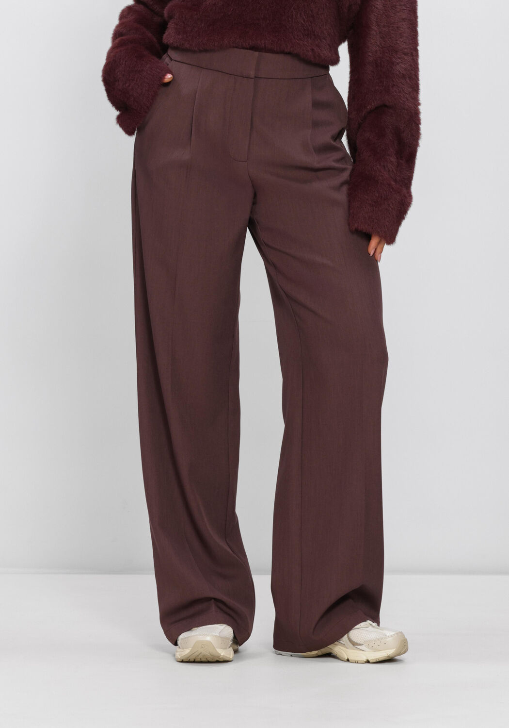 Bruine HARPER & YVE Wijde broek ANNA-PA - large