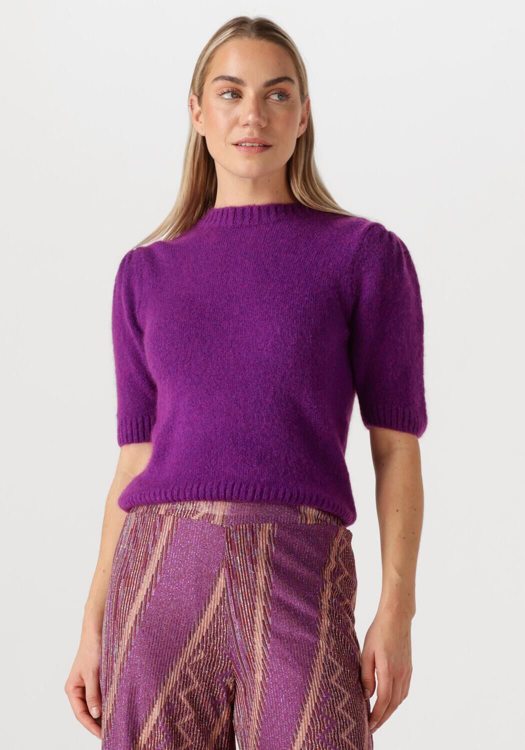 AMAYA AMSTERDAM Dames Truien & Vesten Summer Knit Paars