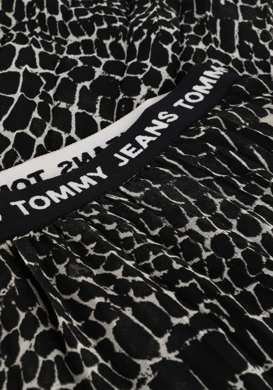 Zwarte TOMMY JEANS Midirok TJW PRINTED MIDI SKIRT - large