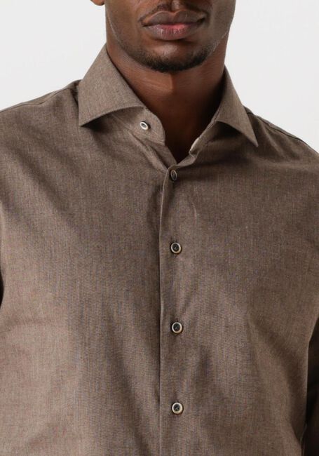 Taupe PROFUOMO Klassiek overhemd SHIRT CUTAWAY SC SF - large