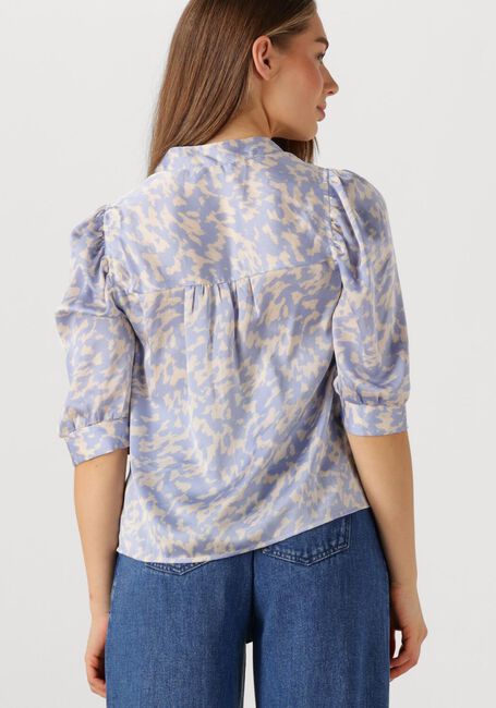 Blauwe NEO NOIR Blouses ROELLA GRAPHIC FADE BLOUSE - large