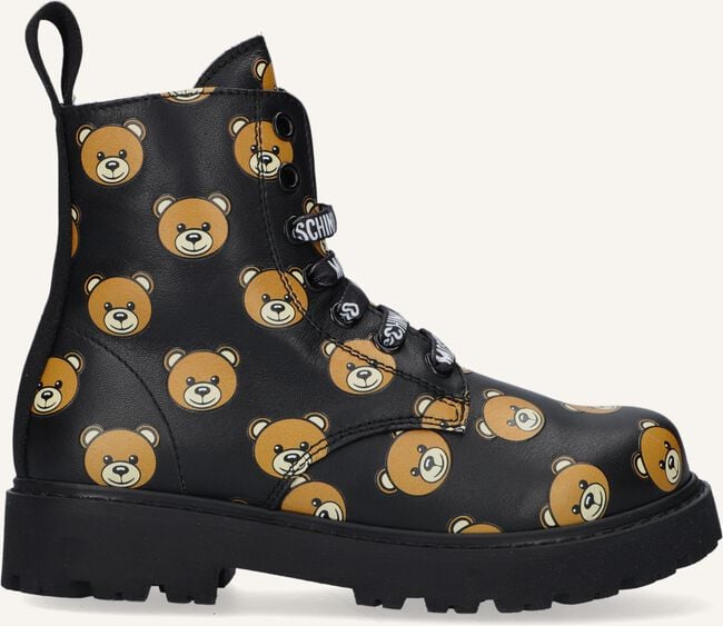 Zwarte MOSCHINO Veterboots BOOTIE ALL-OVER TEDDY BEAR Zwarte MOSCHINO Veterboots BOOTIE ALL-OVER TEDDY BEAR - large