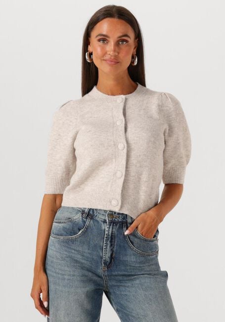 Ecru NEO NOIR Vest TRUDY KNIT CARDIGAN - large