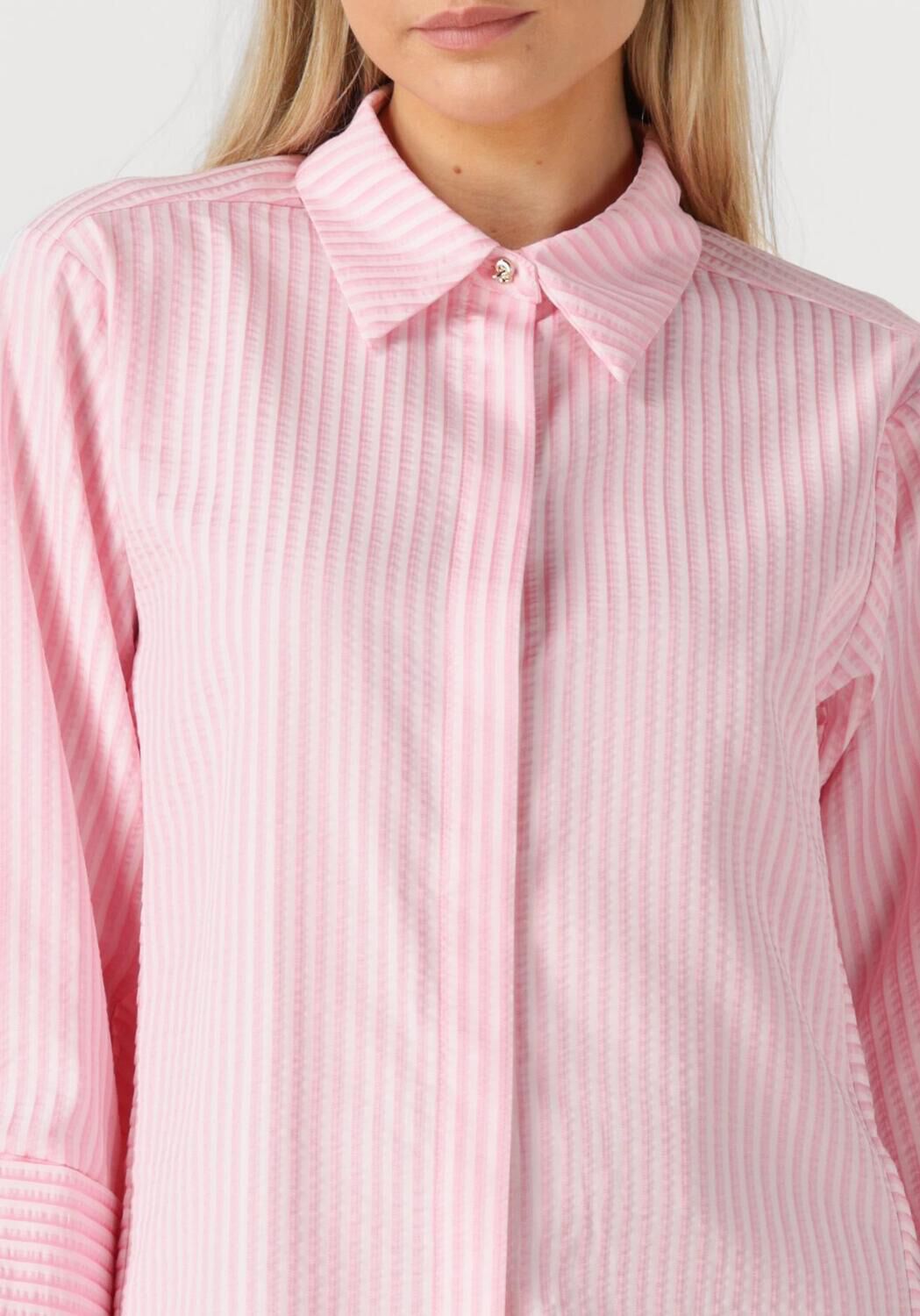 AAIKO Dames Blouses Elda Stripe Co 516 Roze