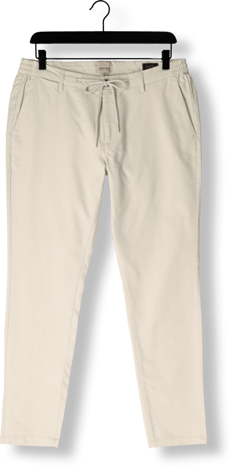 DSTREZZED Heren Broeken Lancaster Twill Knit Tapered Jogger Creme