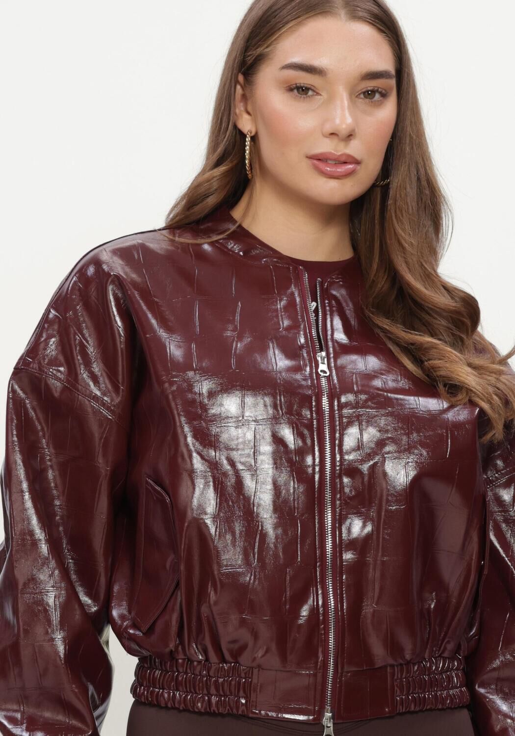 STUDIO AMAYA Dames Jassen Nox Jacket Bordeaux