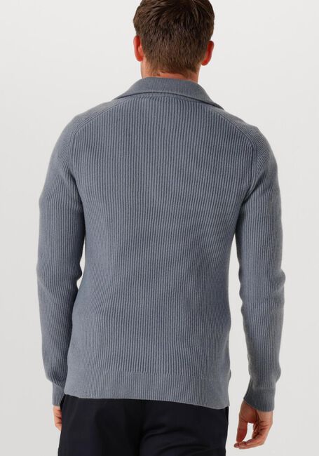Grijze PROFUOMO Trui PULLOVER HALF ZIP - large