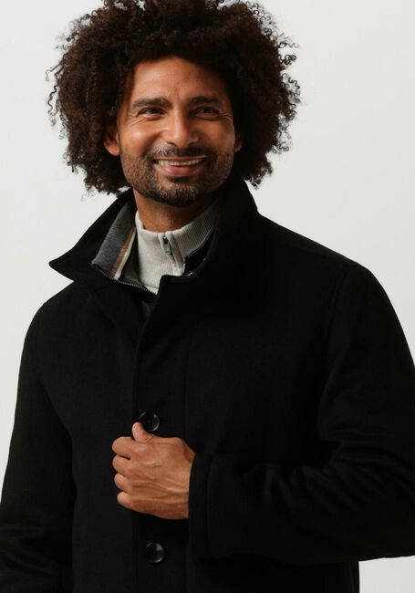 Zwarte BOSS Mantel COXTAN - large