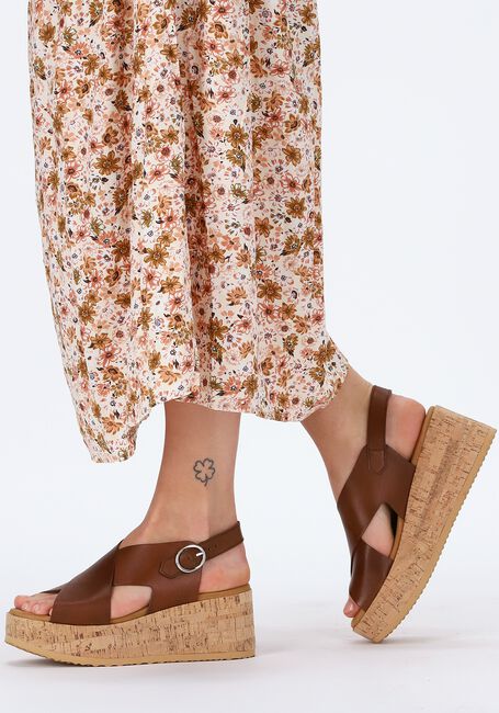 Cognac VIA VAI Platte sandalen SISSEL RAISE Cognac VIA VAI Platte sandalen SISSEL RAISE - large