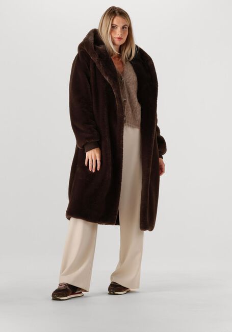 Bruine MOSCOW Faux fur jas 08-08-EVELYN-3 - large