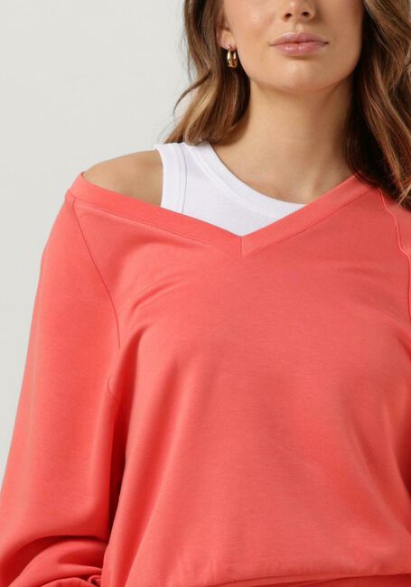Roze MSCH COPENHAGEN Trui NELINA IMA Q RAGLAN V NECK SWEATSHIRT - large