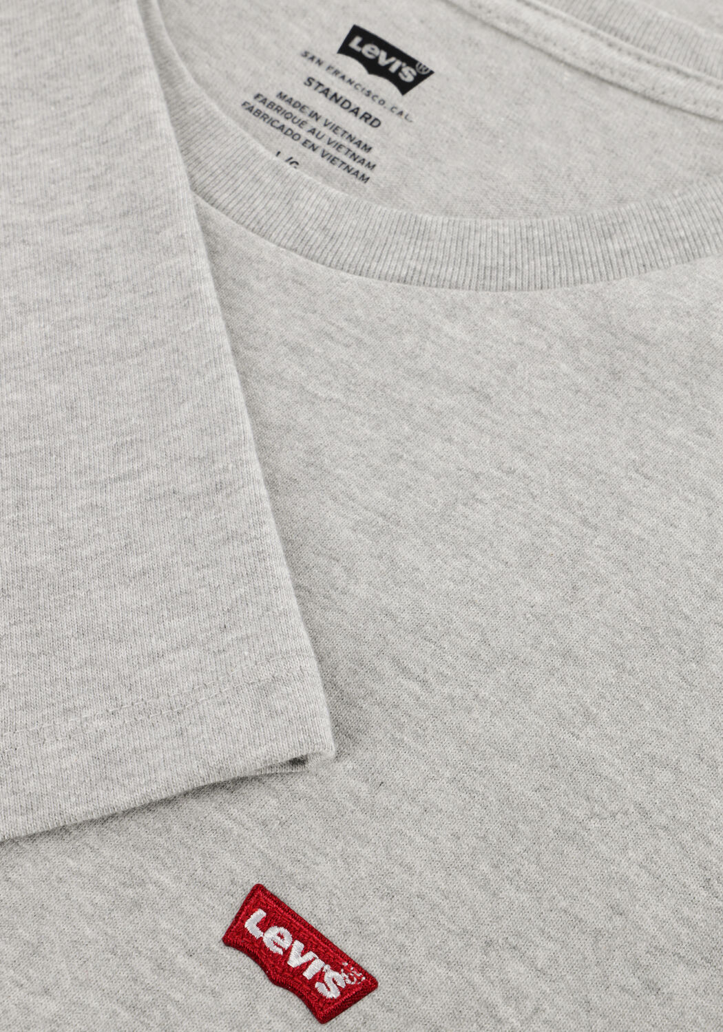 Grijze LEVI'S T-shirt SS ORIGINAL HM TEE - large