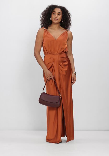 Oranje DANTE6 Jurken DANTE6-MARCIA SATIN MAXI DRESS - large