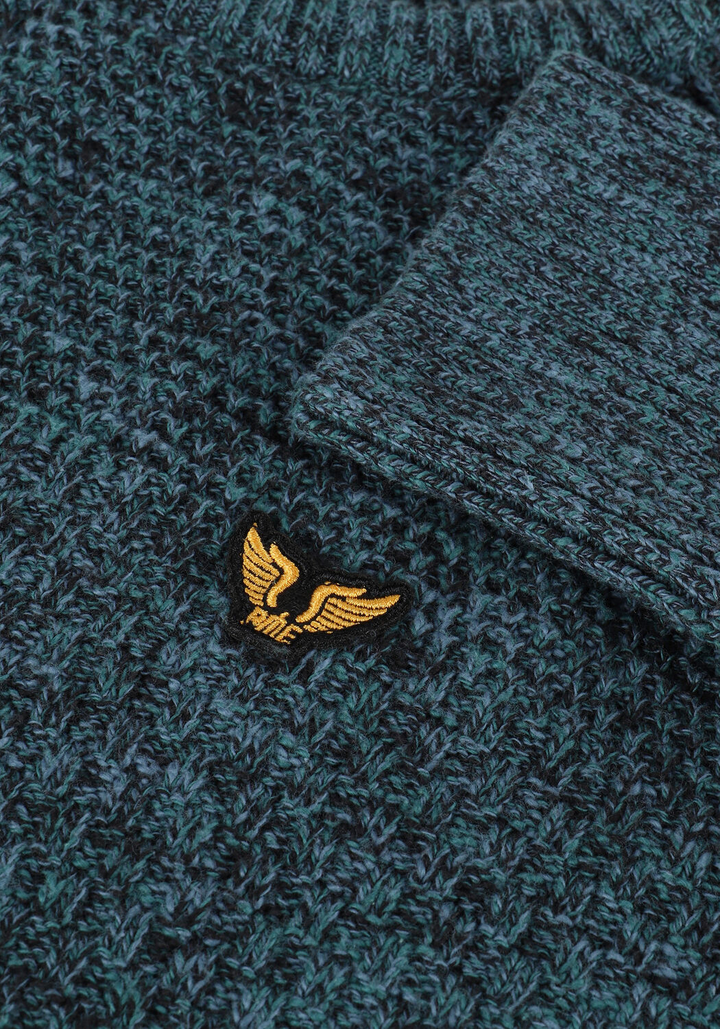 Blauwe PME LEGEND Trui R-NECK COTTON MOULINE - large