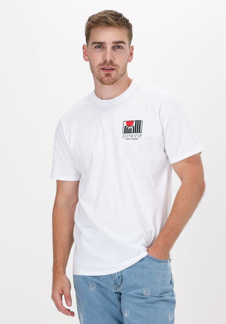 Witte EDWIN T-shirt SUN BUILDINGS TS - large