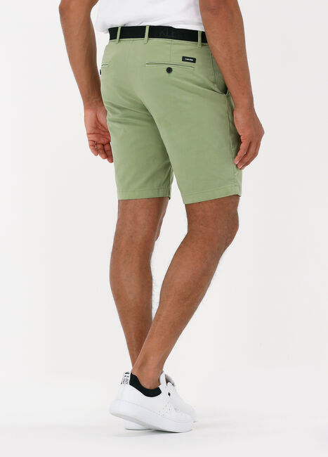 Groene CALVIN KLEIN Korte broek GARMENT DYE BELTED SHORTS - large