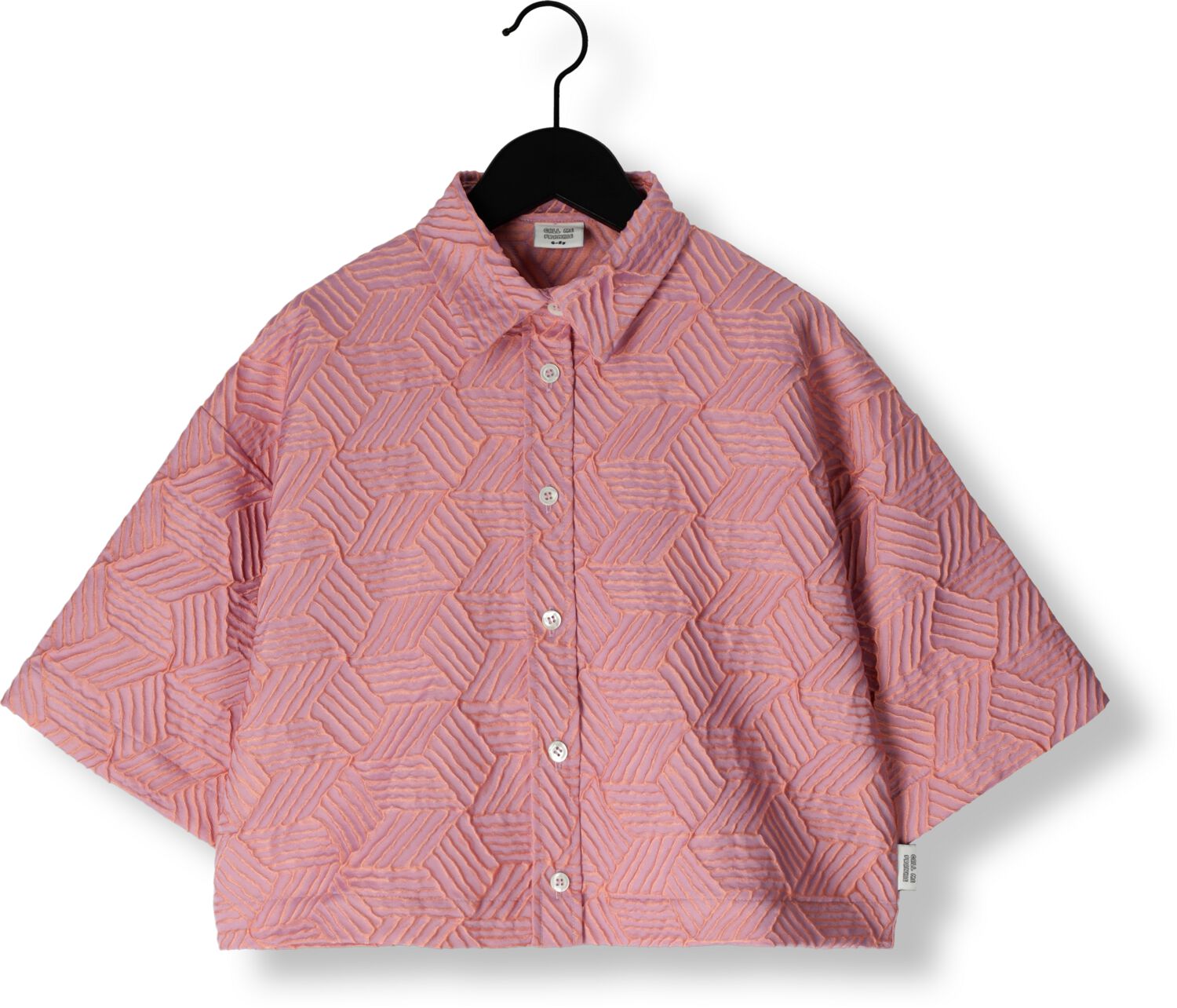 CALL ME FRANKIE Meisjes Blouses Metallic Overshirt Roze