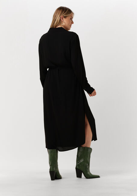 Zwarte MINUS Midi jurk LASINA SOLID SHIRTDRESS - large