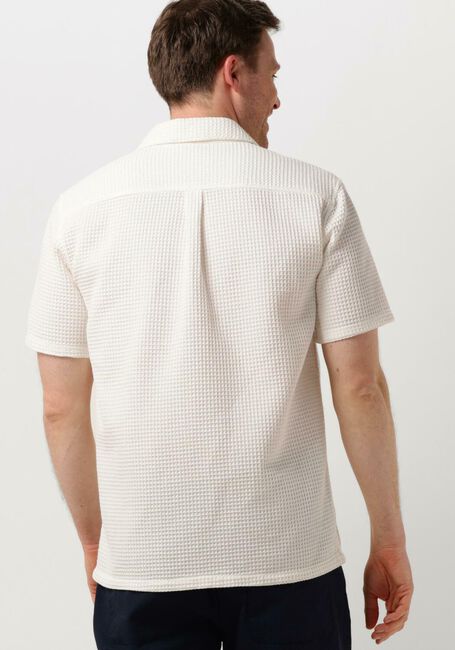 Witte ANERKJENDT Casual overhemd AKLEON S/S WAFFLE SHIRT - large