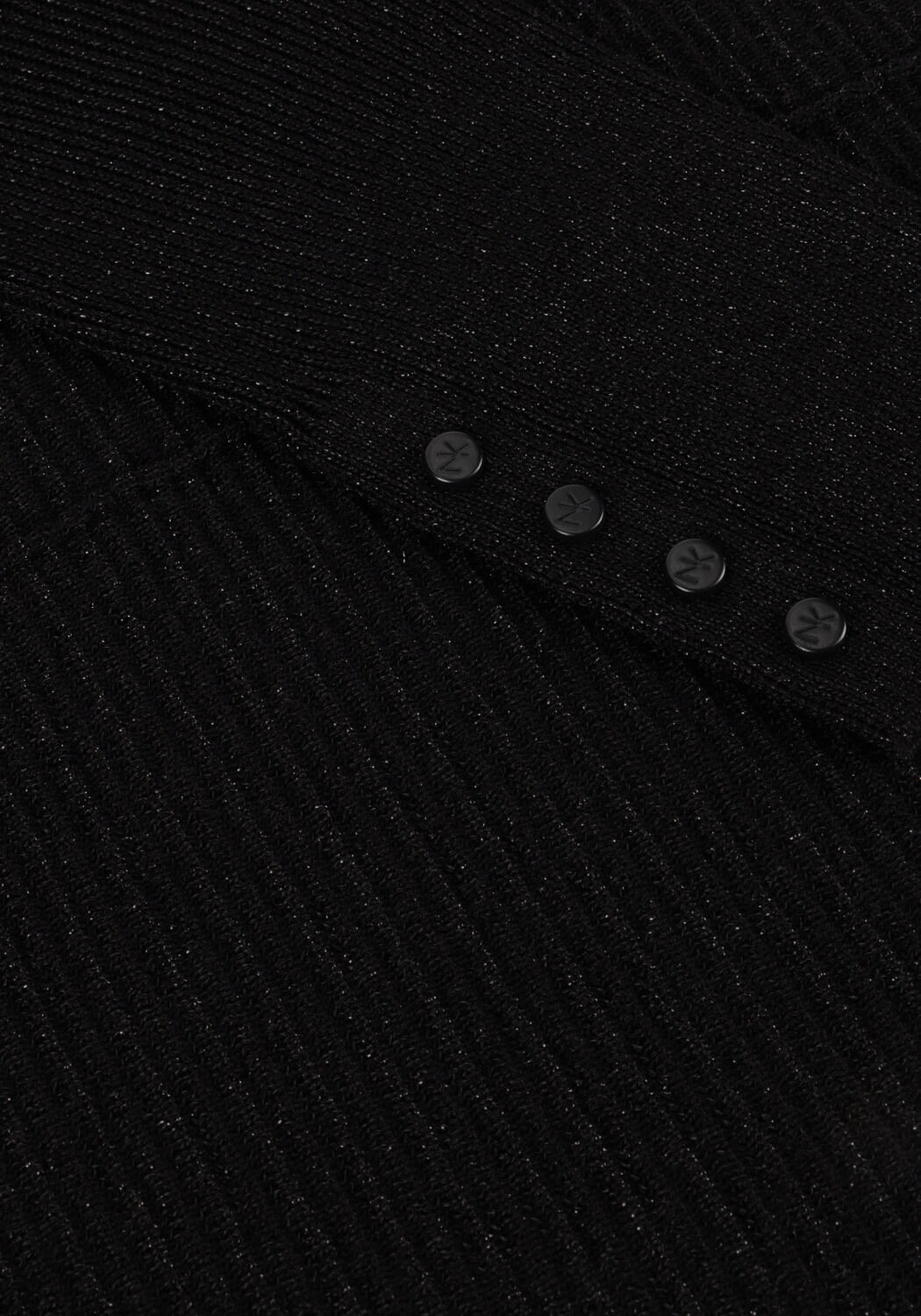 Zwarte NUKUS Top BATWING PULLOVER LUREX - large