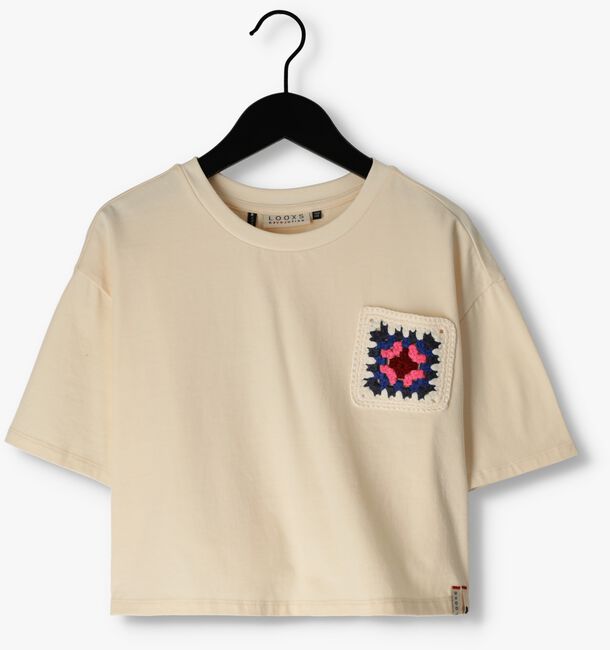 Gebroken wit LOOXS T-shirt OVERSIZED CROP T-SHIRT - large