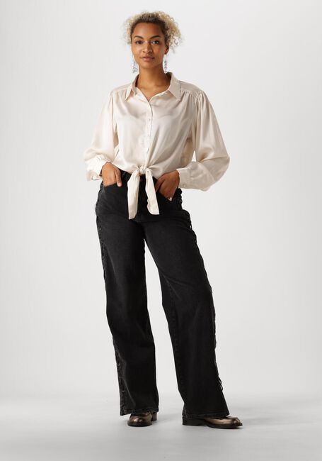 Ecru CATWALK JUNKIE Blouses BUTTON UP BLOUSE WITH LASH - large
