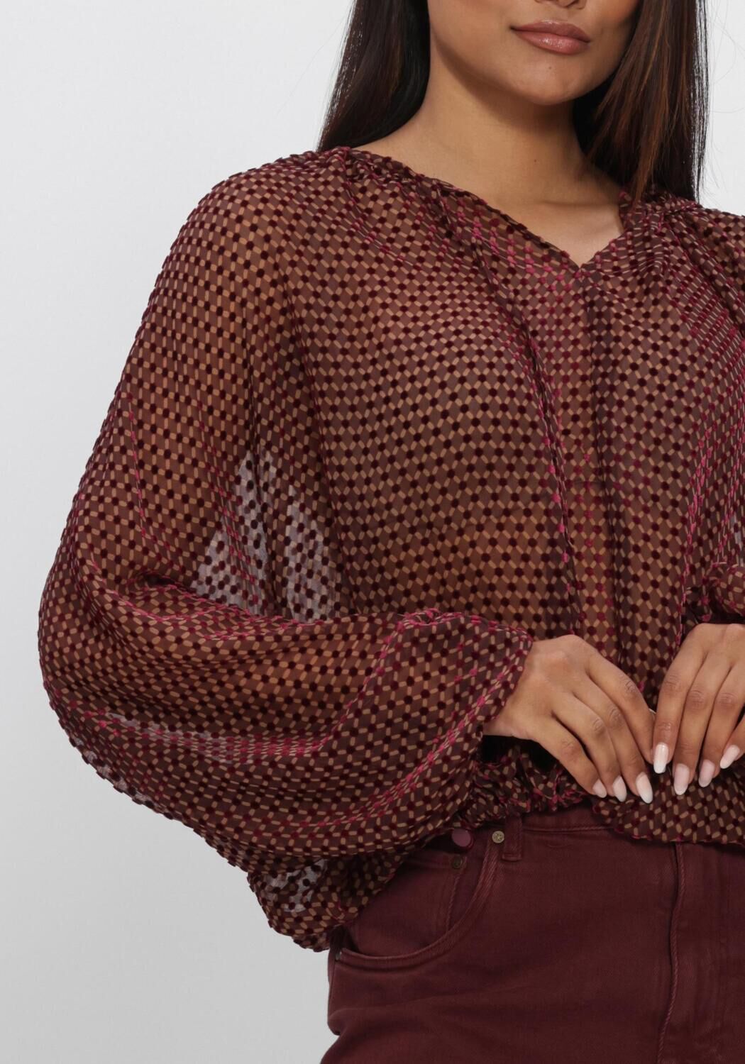 Bordeaux NUKUS Blouses ALICIA BLOUSE PATTERN - large