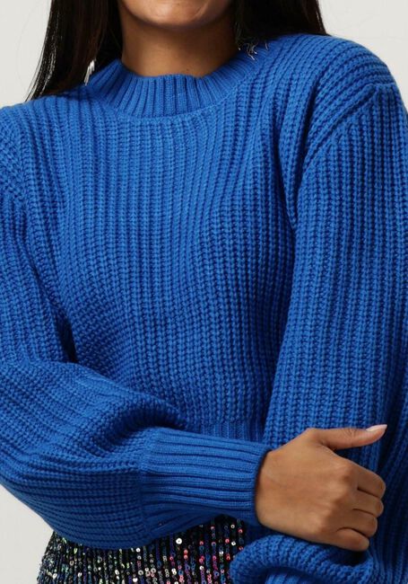 Blauwe COLOURFUL REBEL Trui YITTY KNITTED SWEATER - large