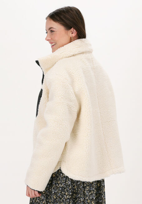 Witte NA-KD Teddy jas PATCH POCKET TEDDY SHORT JACKE - large