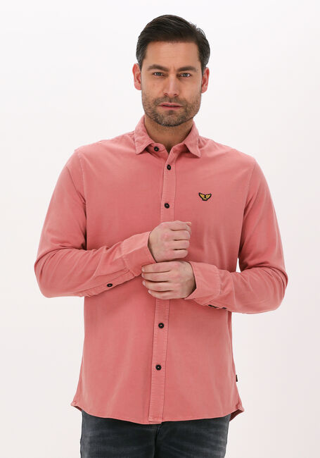 Roze PME LEGEND Casual overhemd LONG SLEEVE SHIRT S.JERSEY GARMENT DYE - large
