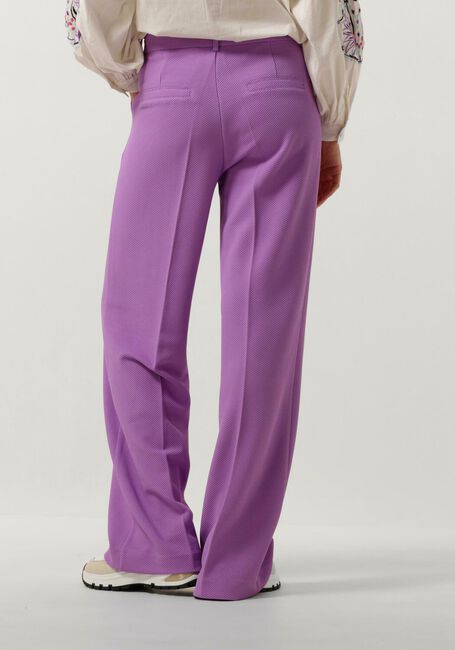 Lila POM AMSTERDAM Wijde broek PIQUE WIDE LEG PURPLE PANTS - large