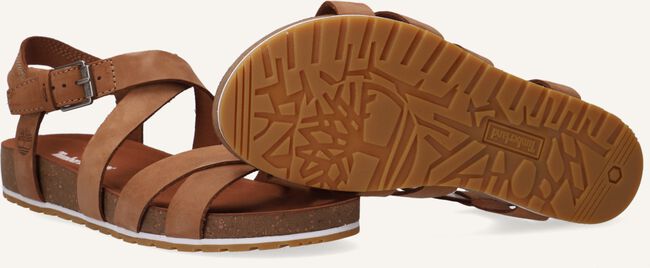 Cognac TIMBERLAND Platte sandalen MALIBU WAVES ANKLE Cognac TIMBERLAND Platte sandalen MALIBU WAVES ANKLE - large