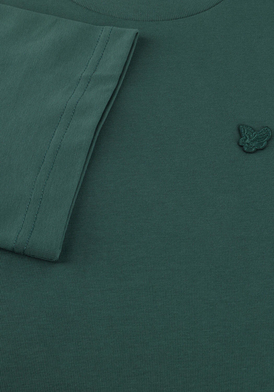 Donkergroene LYLE & SCOTT T-shirt HEAVY WEIGHT RELAXED T-SHIRT - large