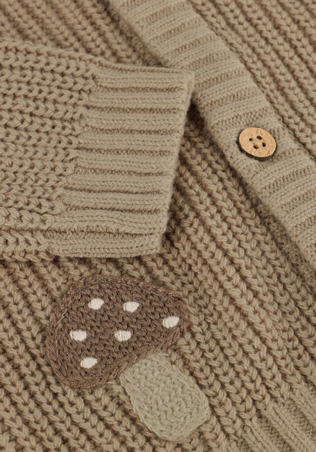 Beige LIL' ATELIER Vest NBMEMLEN LAK LS KNIT CARD LIL - large