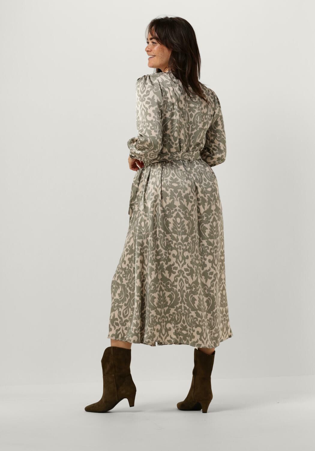 NEO NOIR Dames Jurken Cilian Flower Blur Dress Groen