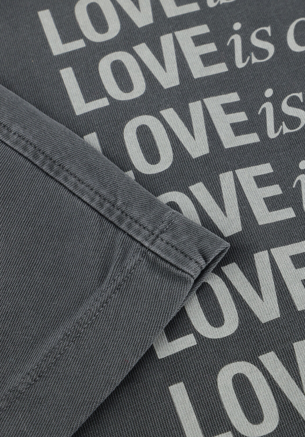 Grijze CATWALK JUNKIE T-shirt OVERSIZED  GRAPHIC TSHIRT - large