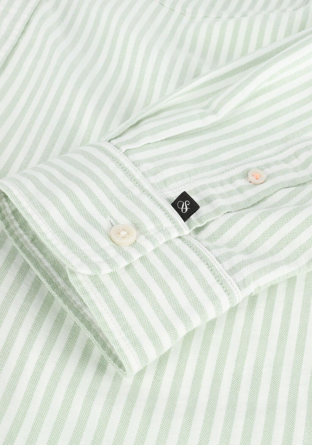 Groene SCOTCH & SODA Casual overhemd YARN-DYED STRIPED OXFORD SLIM - large