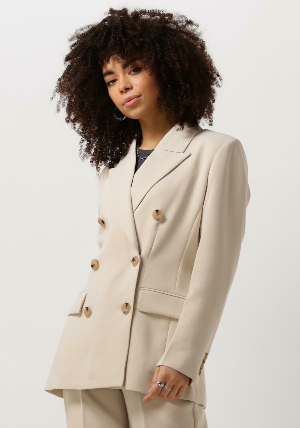 SECOND FEMALE Dames Blazers Evie Fitted Blazer Beige