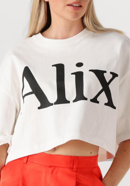 Witte ALIX THE LABEL T-shirt LADIES KNITTED ALIX T-SHIRT - large