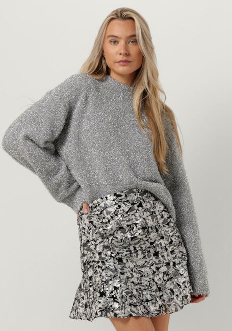 Zilveren SECOND FEMALE Trui LAMILLA KNIT O-NECK - large