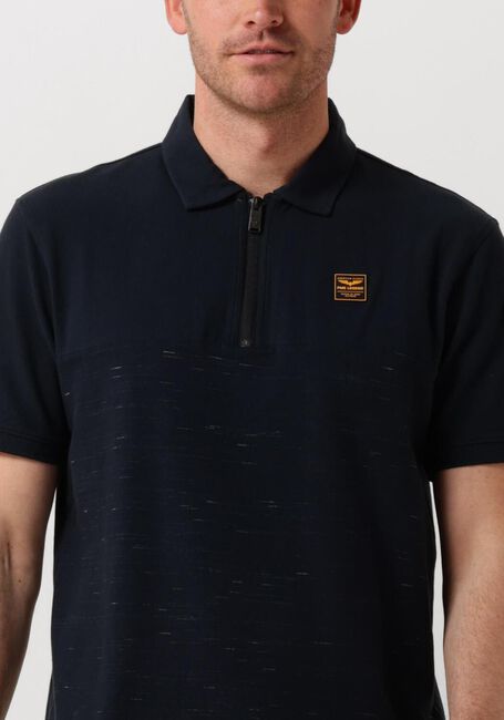Blauwe PME LEGEND Polo SHORT SLEEVE POLO CARGO INJECTED BLOCK - large