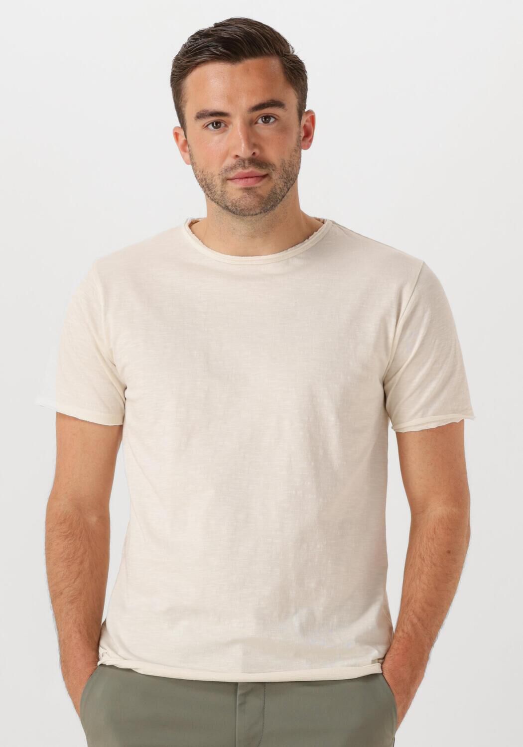 DSTREZZED Heren Polo's & T-shirts Mc Queen Tee Ecru