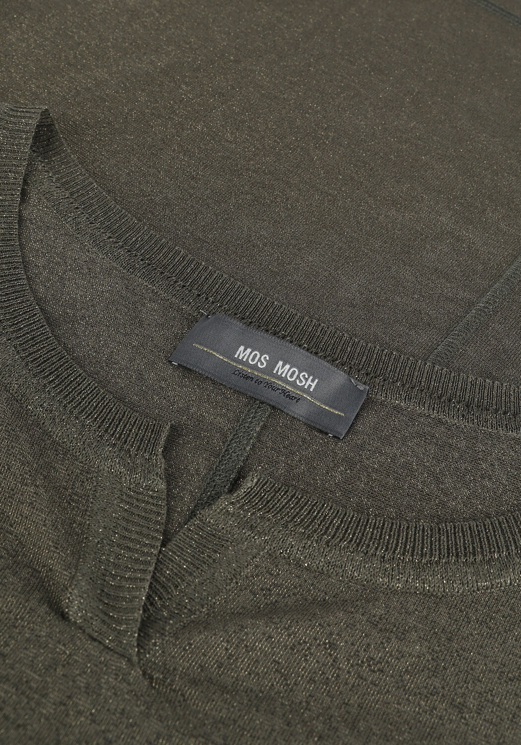 Groene MOS MOSH Top KIARA 3/4 BLOUSE - large